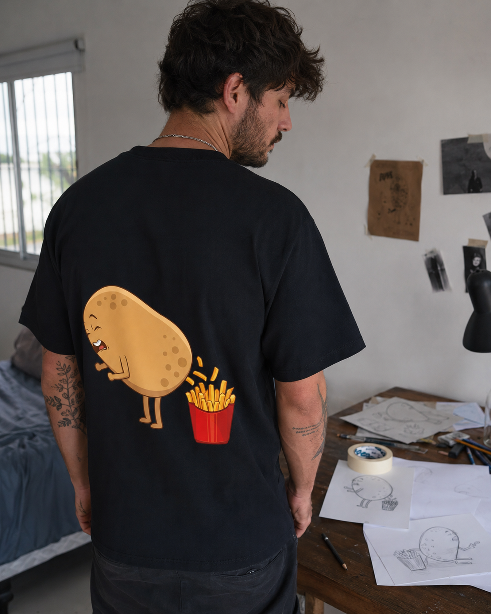 Remera personalizada terminada a partir de una idea.